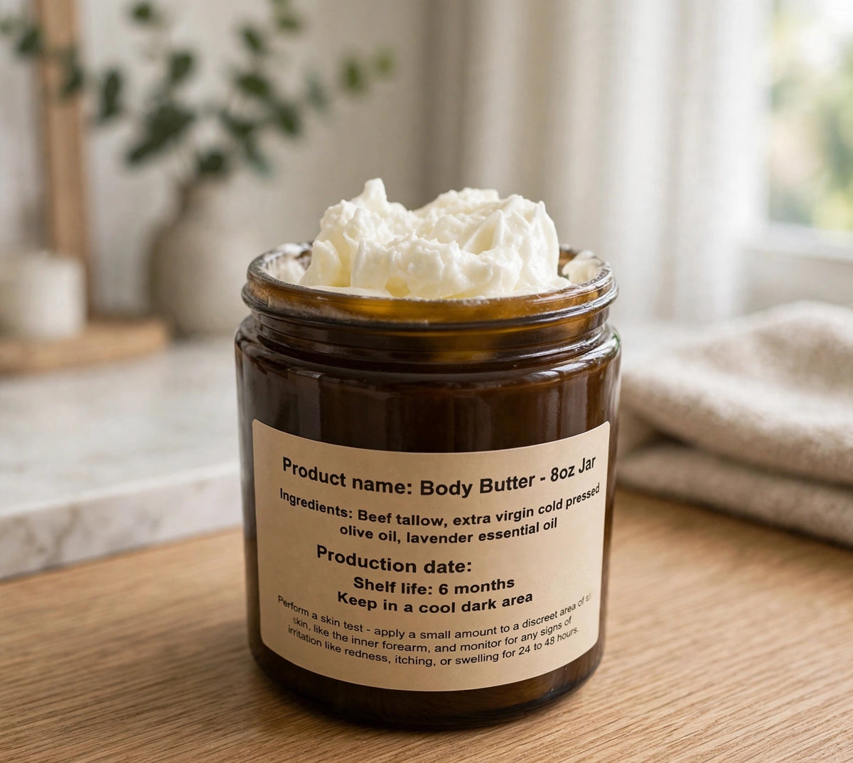 Tallow Body Butter jar
