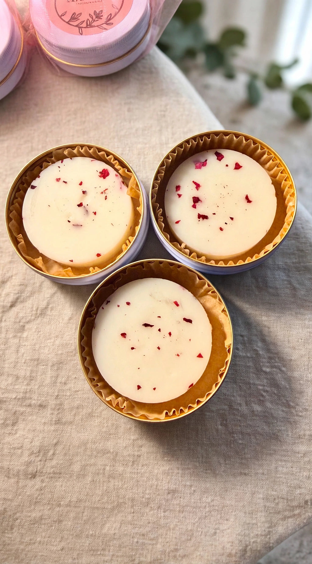 Rose lotion bars