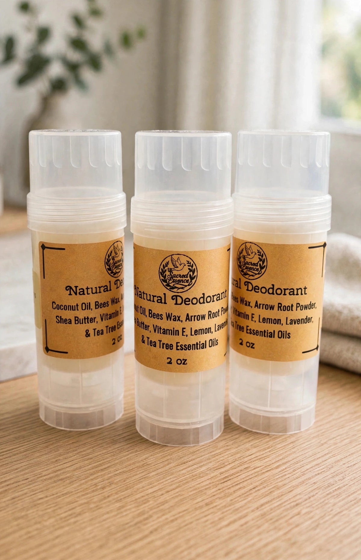 Natural Tallow Deodorant sticks